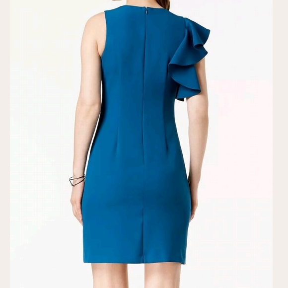 JULIA JORDAN RUFFLE SHOULDER DRESS 10 - Picture 2 of 6